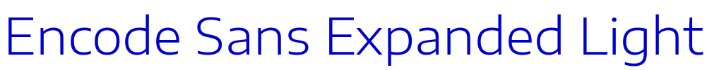 Encode Sans Expanded Light fuente